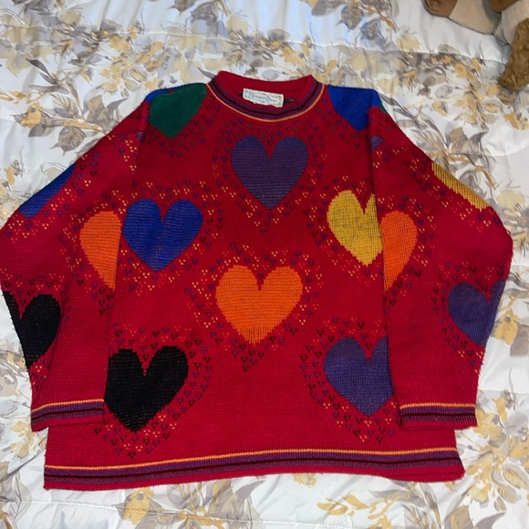 reference point Sweaters - Vintage heart sweater